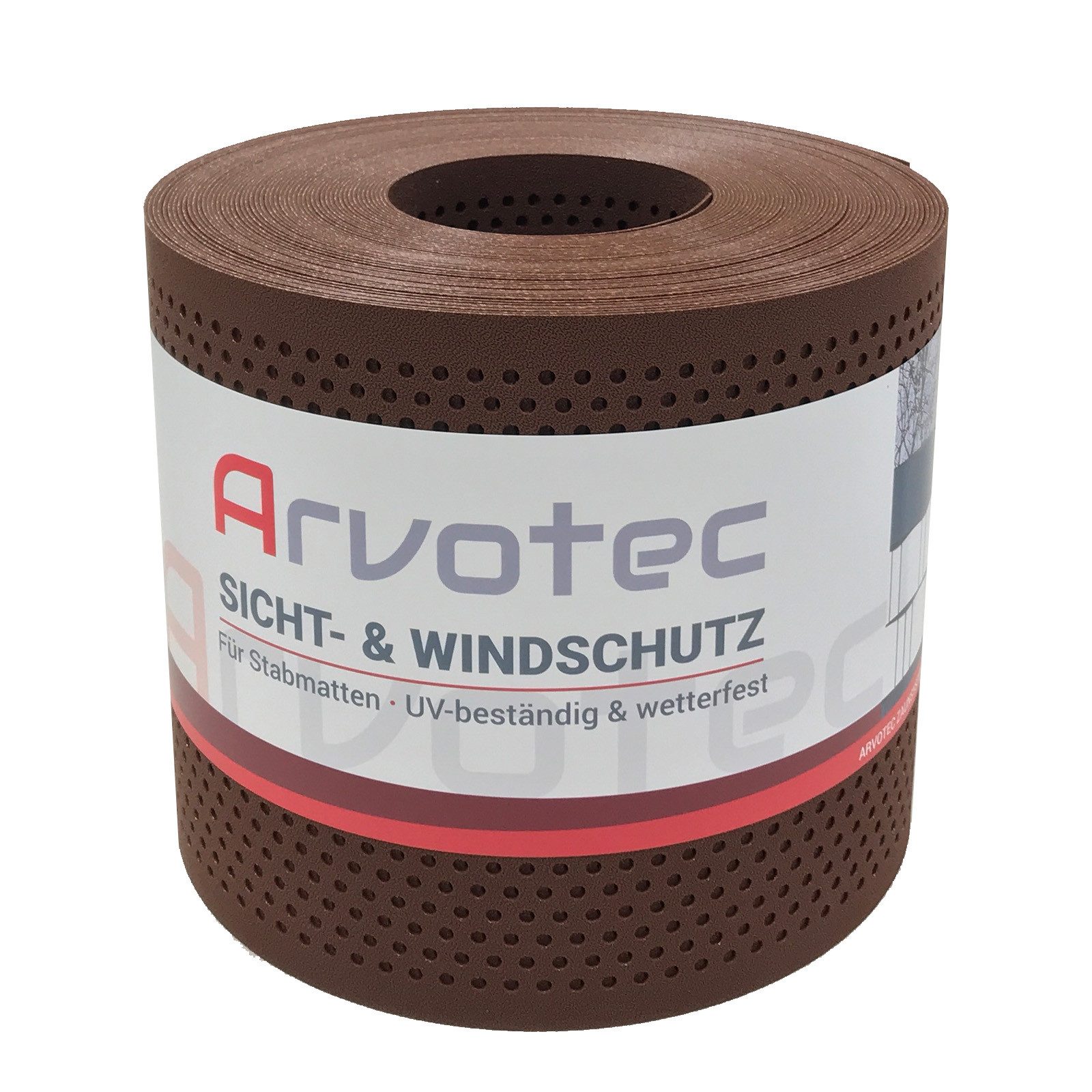 Arvotec Sichtschutzstreifen EXCLUSIVE Sichtschutzrolle 25m "Gelocht", günstig online kaufen