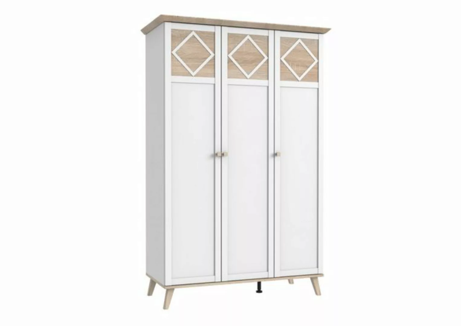 freiraum Drehtürenschrank Victor (BxHxT: 125x203x55 cm) in EICHE SAEGERAU N günstig online kaufen