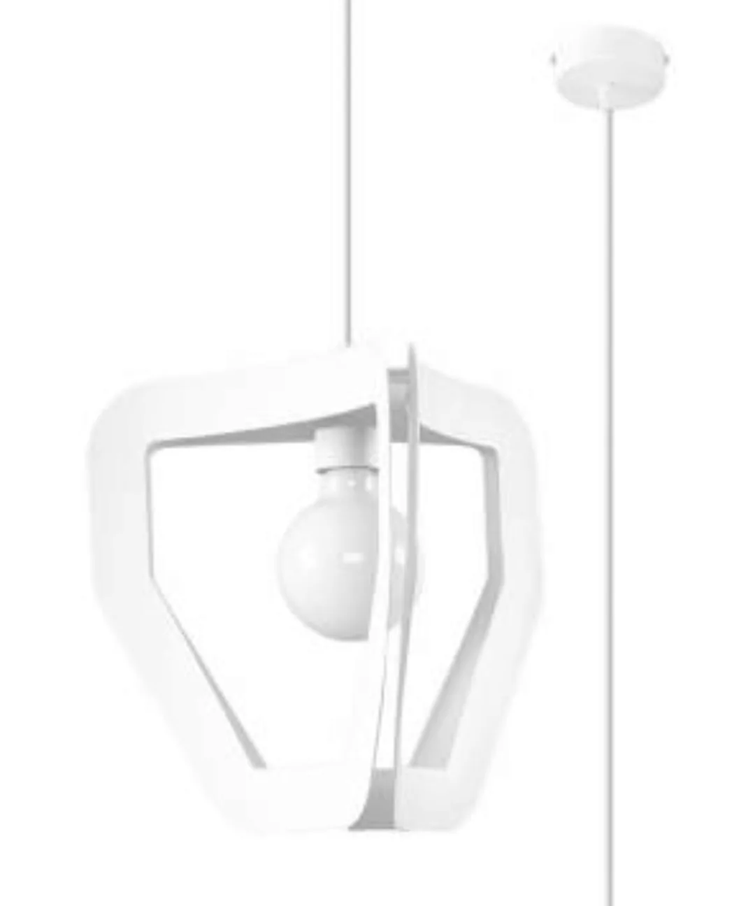 Pendelleuchte Weiß Modern für E27 Metall dekorativ günstig online kaufen