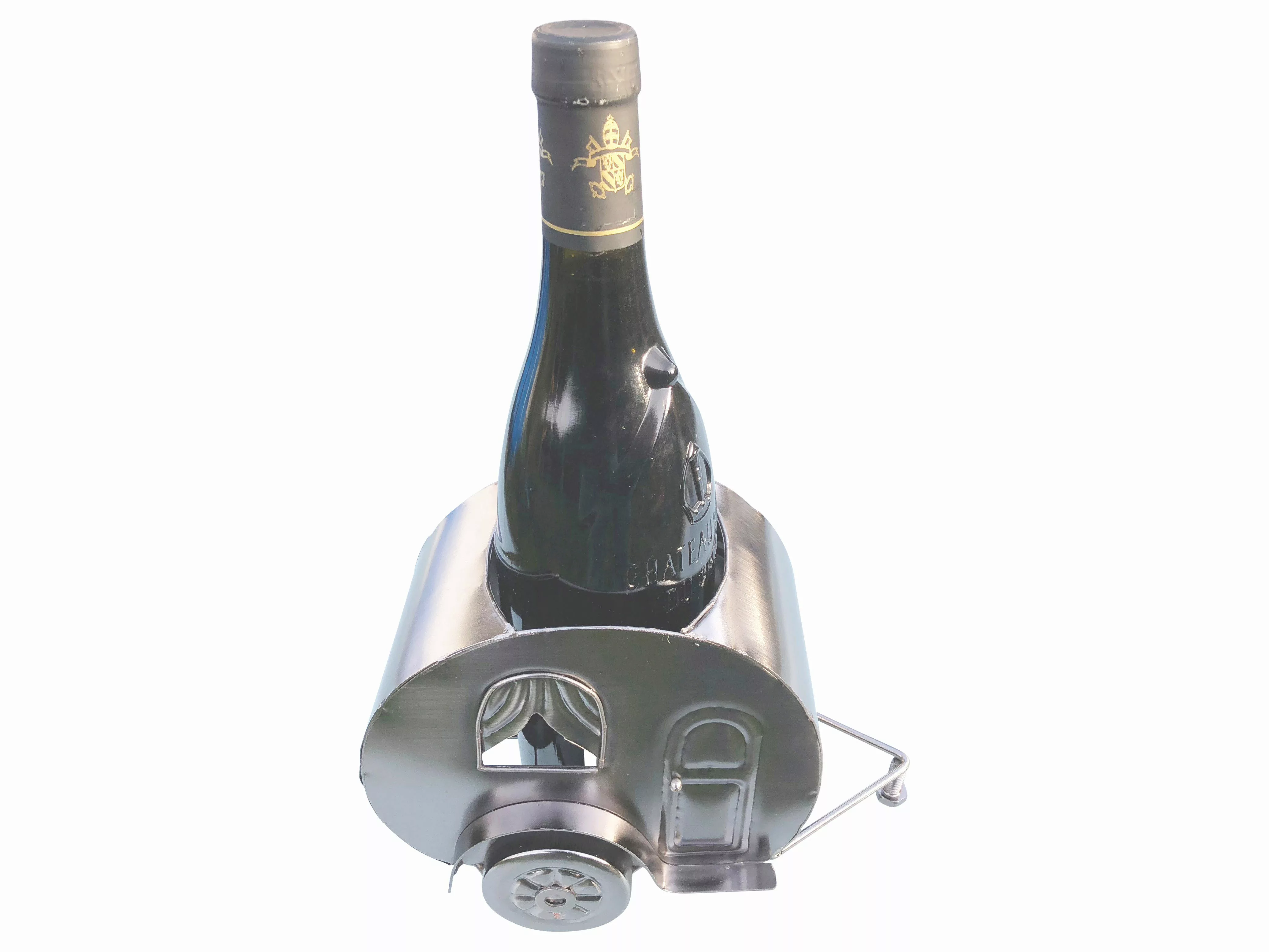 eXODA Weinflaschenhalter Campingwagen aus Metall, (1x günstig online kaufen