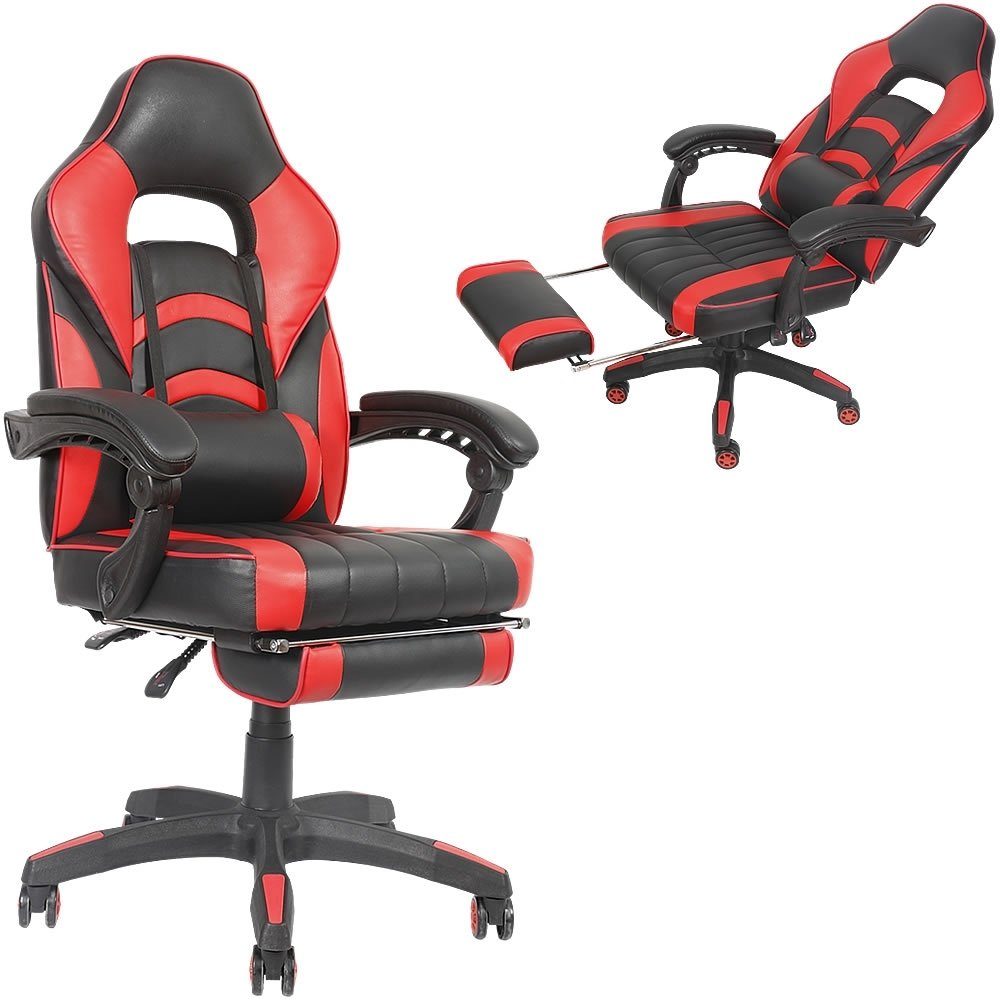 Mucola Schreibtischstuhl Gaming Stuhl Bürostuhl Kunstleder günstig online kaufen