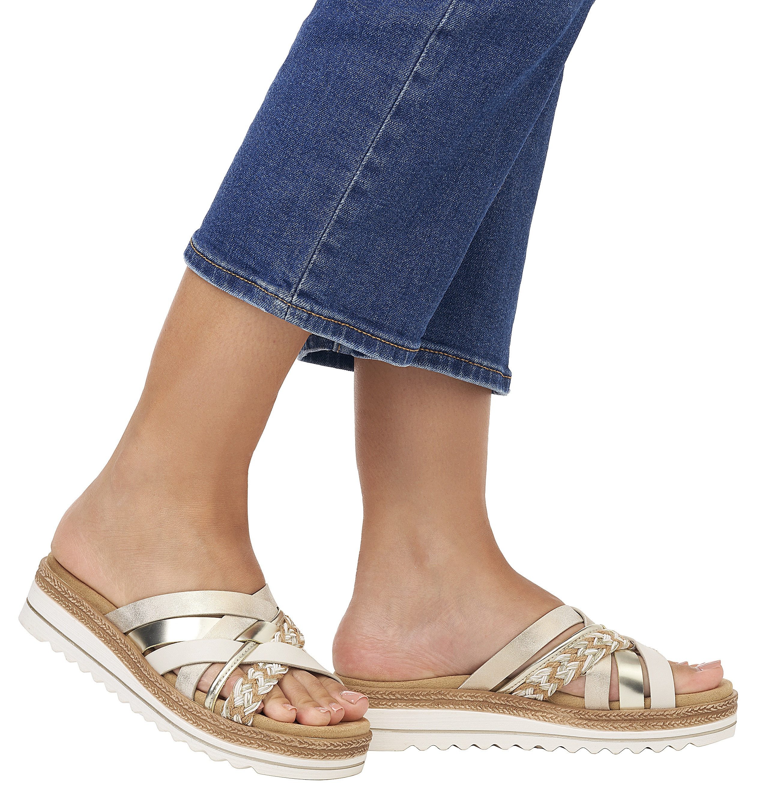 Remonte Keilpantolette Keilabsatz, Schlupfschuh, Sommerschuh in günstig online kaufen