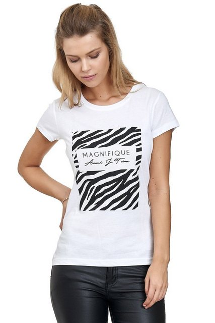 Decay T-Shirt mit glänzendem Frontprint günstig online kaufen