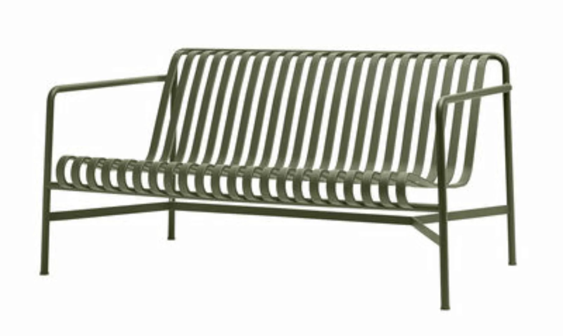 Gartensofa 2-Sitzer Palissade Lounge metall grün / L 139 cm - R & E Bouroul günstig online kaufen