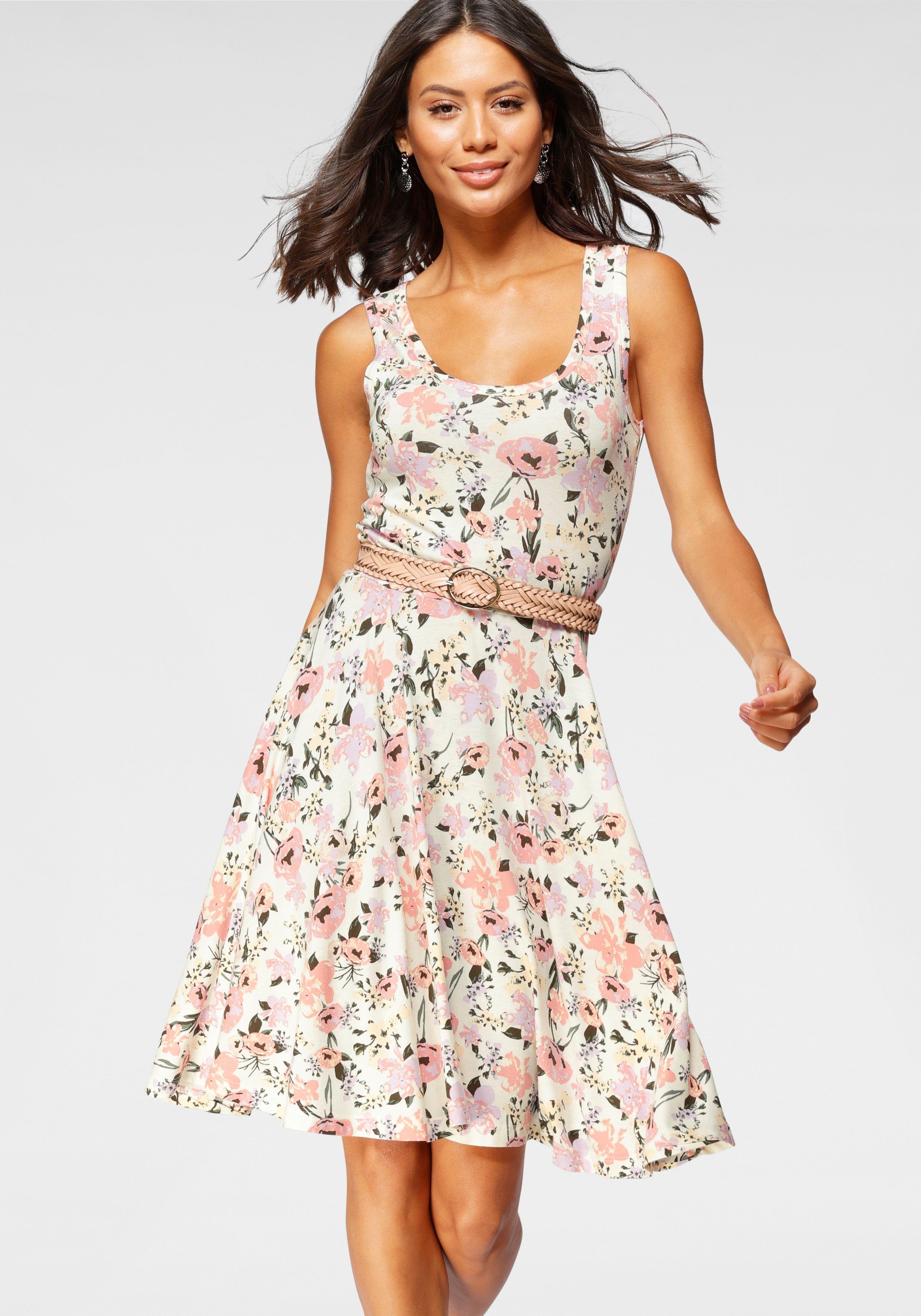 Laura Scott Sommerkleid figurbetonte Passform, femininer günstig online kaufen