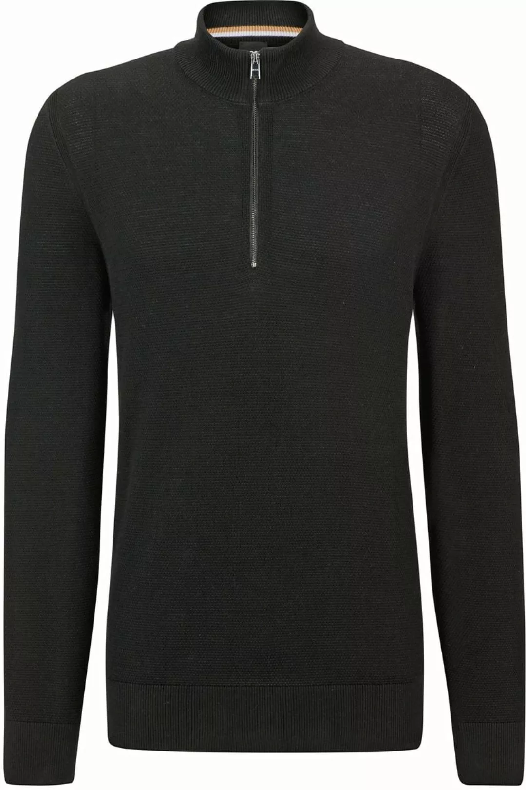 BOSS Ebrando-P Halfzip Pullover Schwarz - Größe L günstig online kaufen