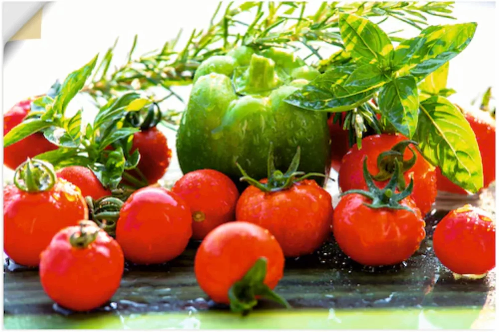 Artland Wandfolie "Garten frische Tomaten", Lebensmittel, (1 St.), selbstkl günstig online kaufen