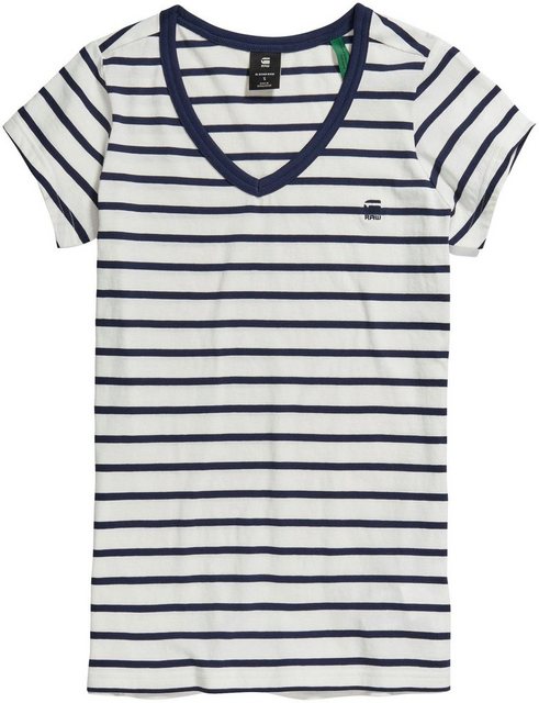 G-STAR T-Shirt Eyben stripe slim v wmn s/s (1-tlg) günstig online kaufen