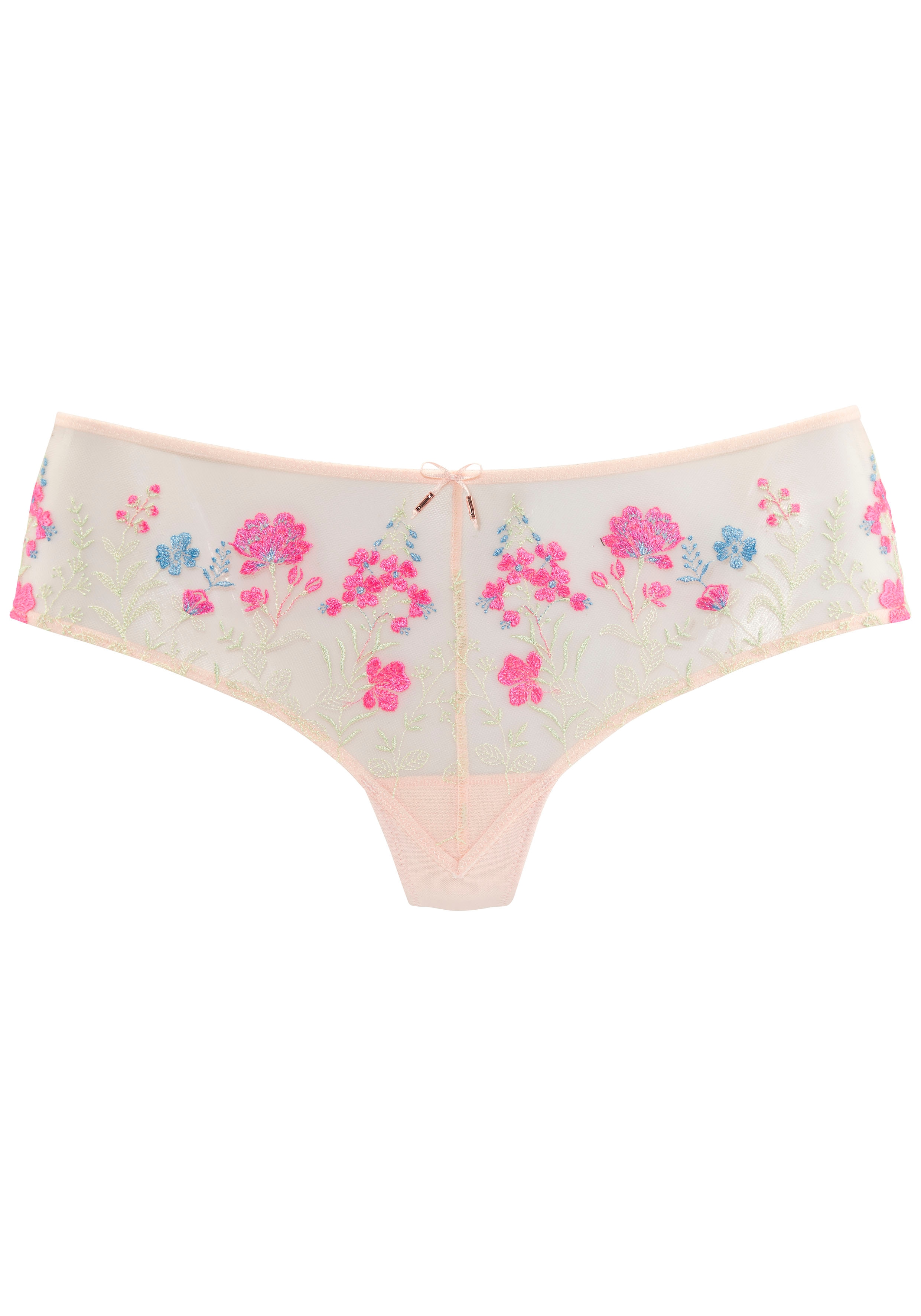 LASCANA Stringpanty "Maria", mit bunten Blumen aus Stickereispitze günstig online kaufen