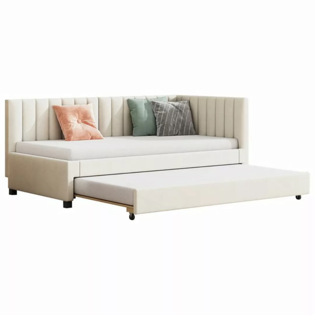 HAUSS SPOLE Schlafsofa 90x200cm mit ausziehbares Schlafsofa, Lattenrost, Sa günstig online kaufen