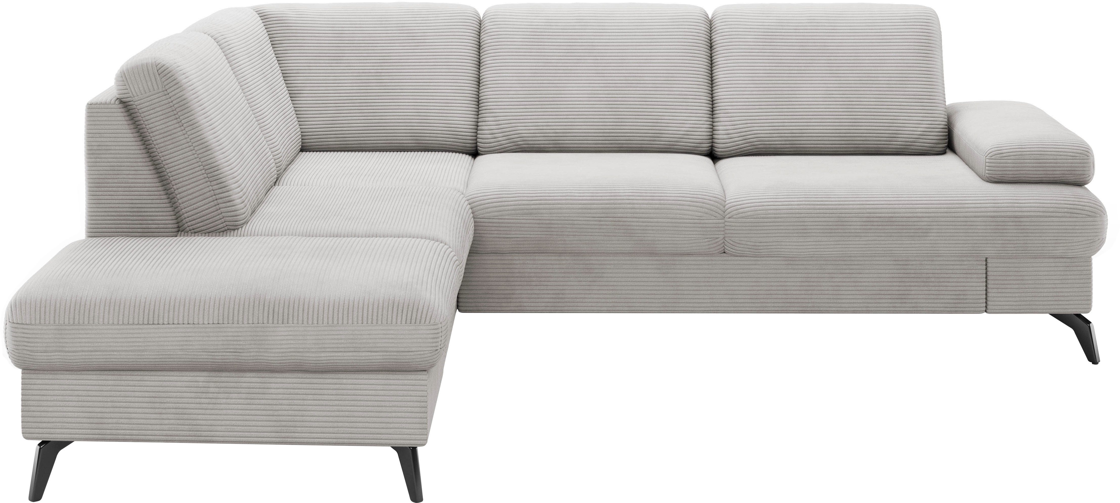 sit&more Ecksofa "Morris Jubi L-Form", inkl. Armteilfunktion und 1 Zierkiss günstig online kaufen