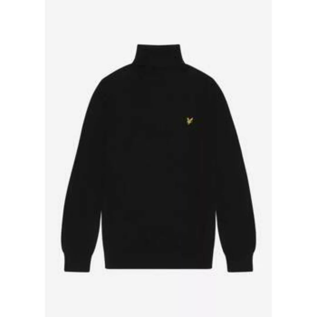 Lyle & Scott  Pullover Cotton merino turtleneck jumper - jet black günstig online kaufen