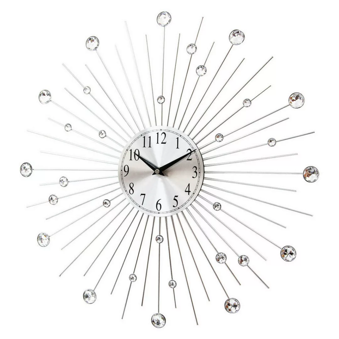 Mebus Wanduhr silber B/H/L: ca. 4x50x50 cm günstig online kaufen