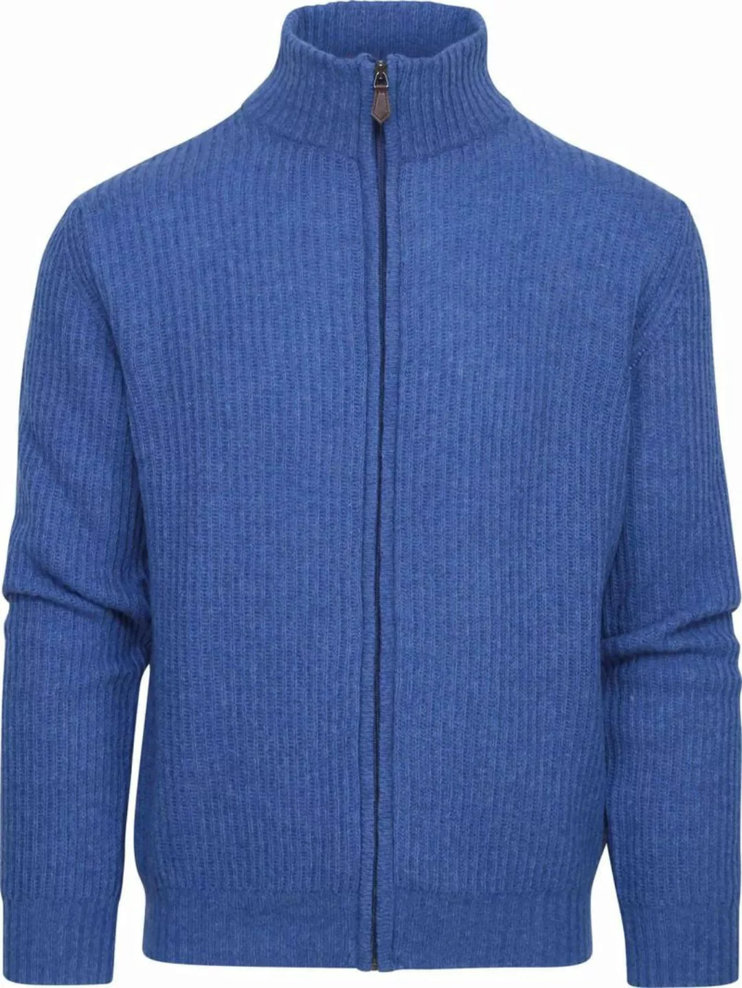 Suitable Strickjacke Wool Blend Blau - Größe XXL günstig online kaufen