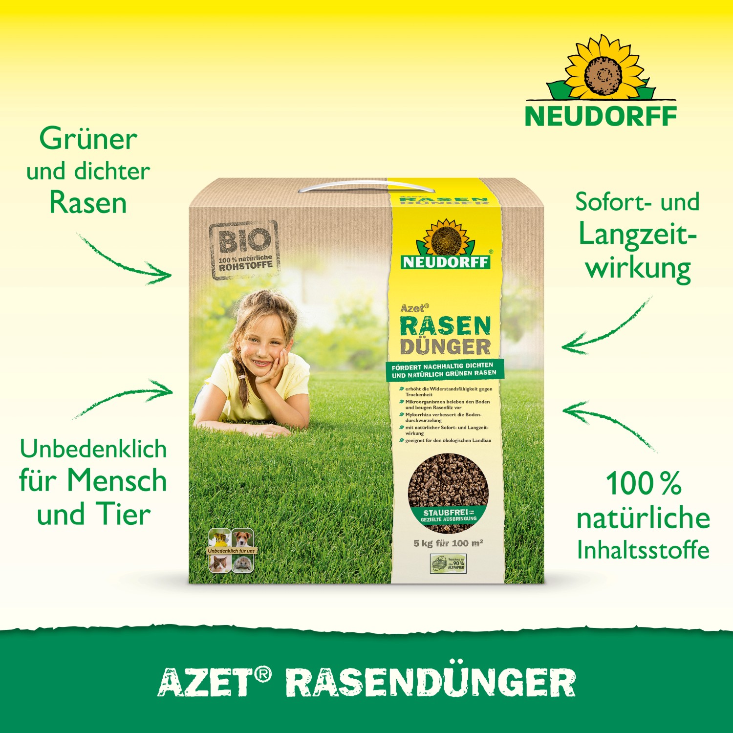 Neudorff Azet Rasen-Dünger 5 kg günstig online kaufen