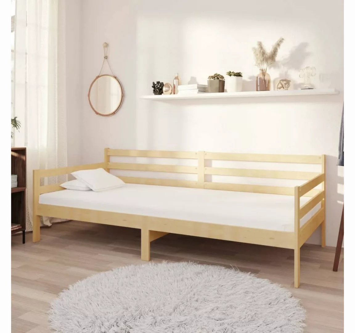 vidaXL Bett Tagesbett mit Matratze 90x200 cm Kiefer Massivholz günstig online kaufen