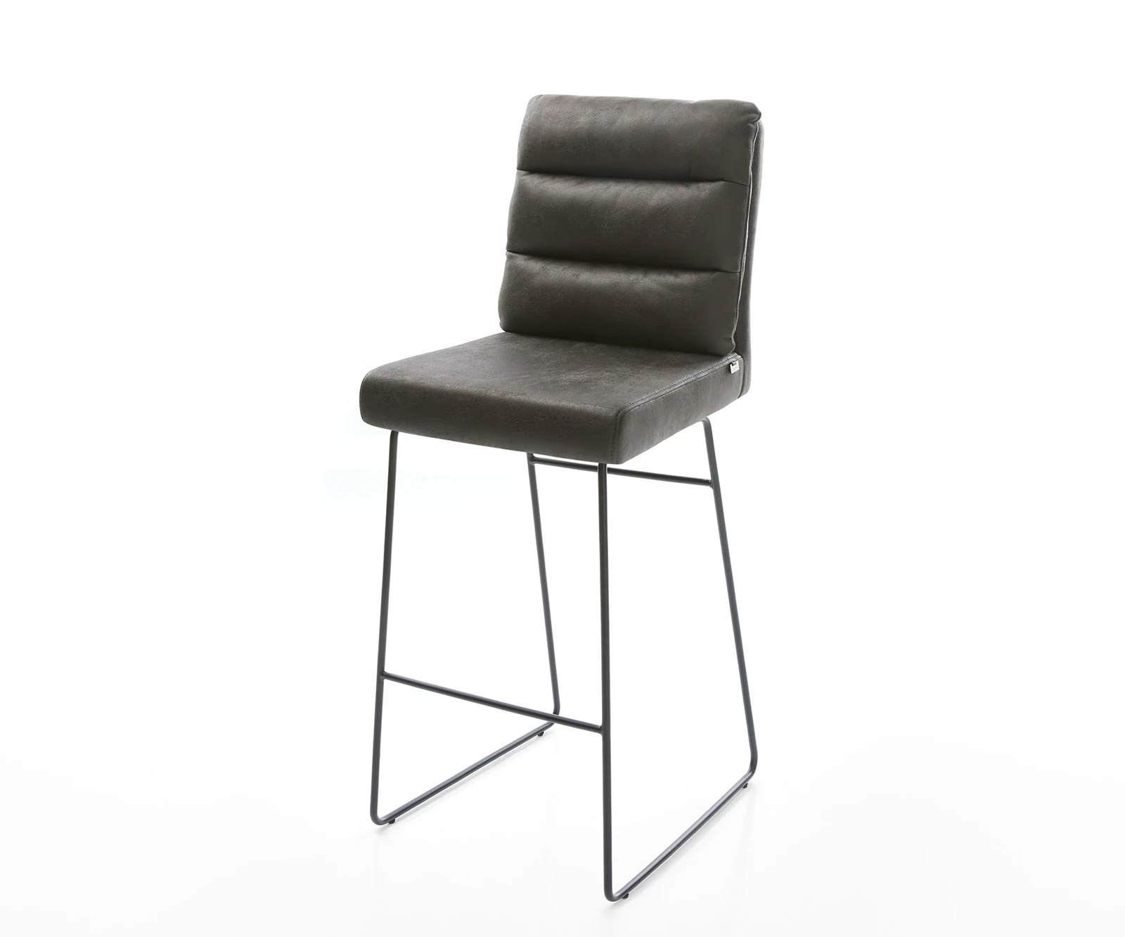 Barstuhl Pela-Flex Vintage Anthrazit Kufengestell Metall günstig online kaufen