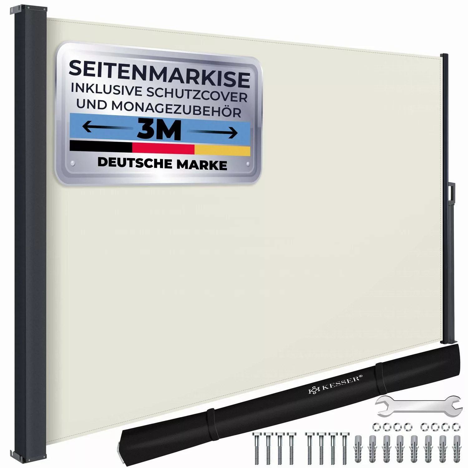 KESSER Seitenmarkise Seitenmarkise ausziehbar Markise Blickdicht günstig online kaufen
