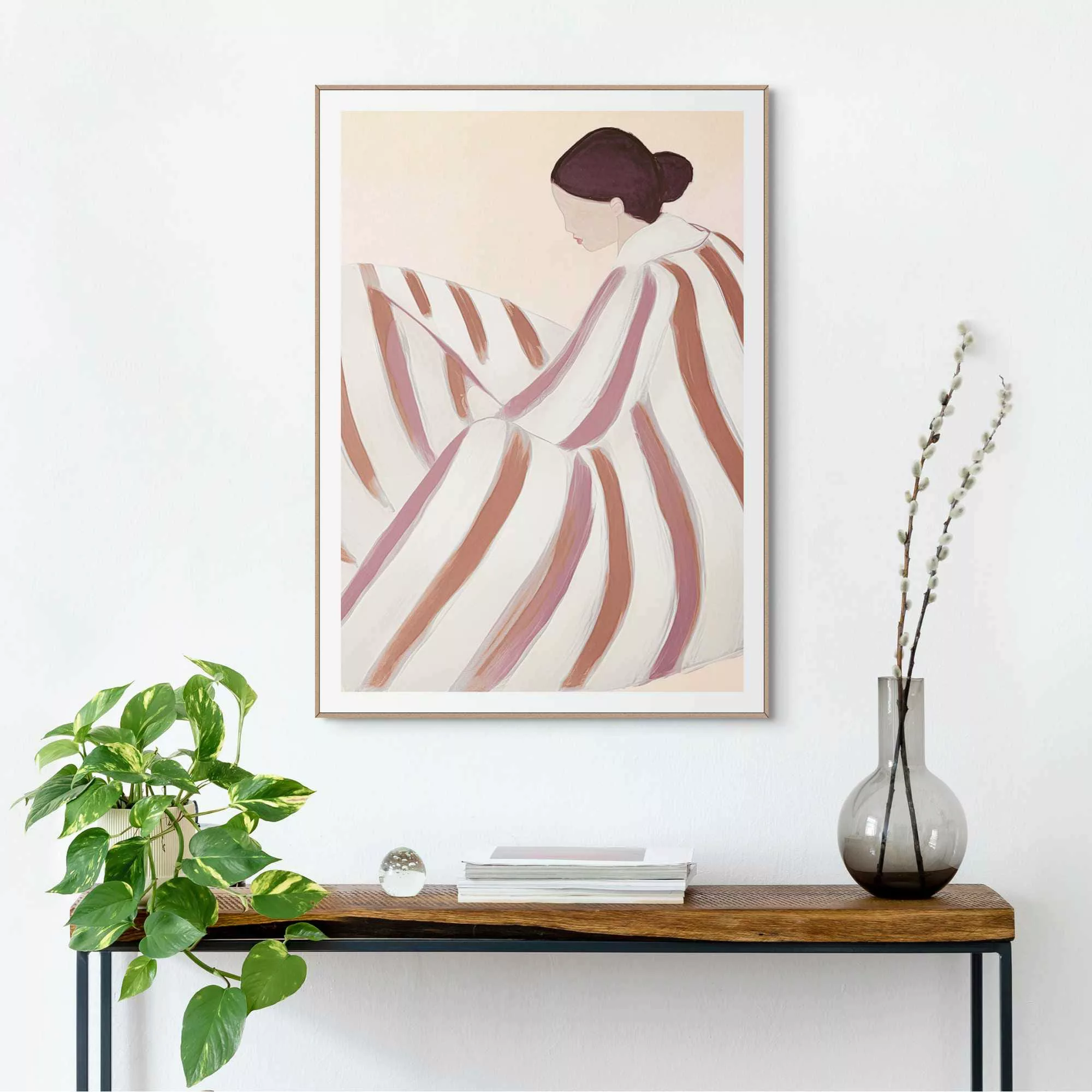 Reinders Bild mit Rahmen "Striped Figure" günstig online kaufen