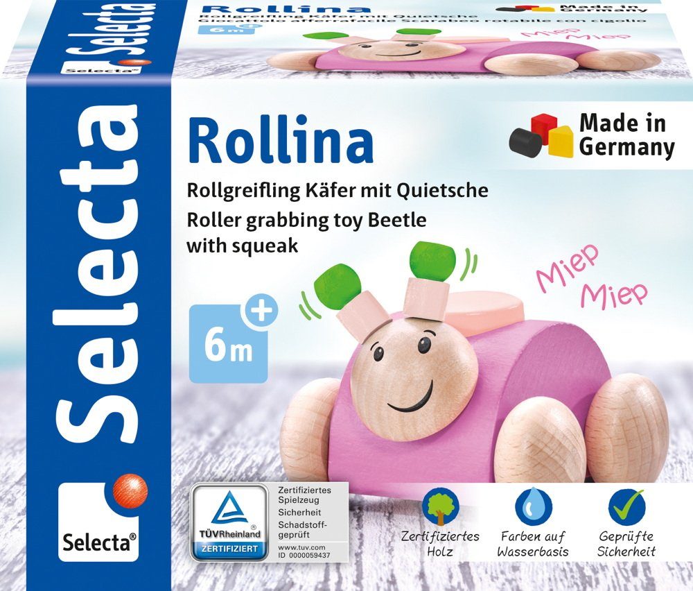 Selecta Greifling Holz Rollspielzeug Rollina Käfer günstig online kaufen