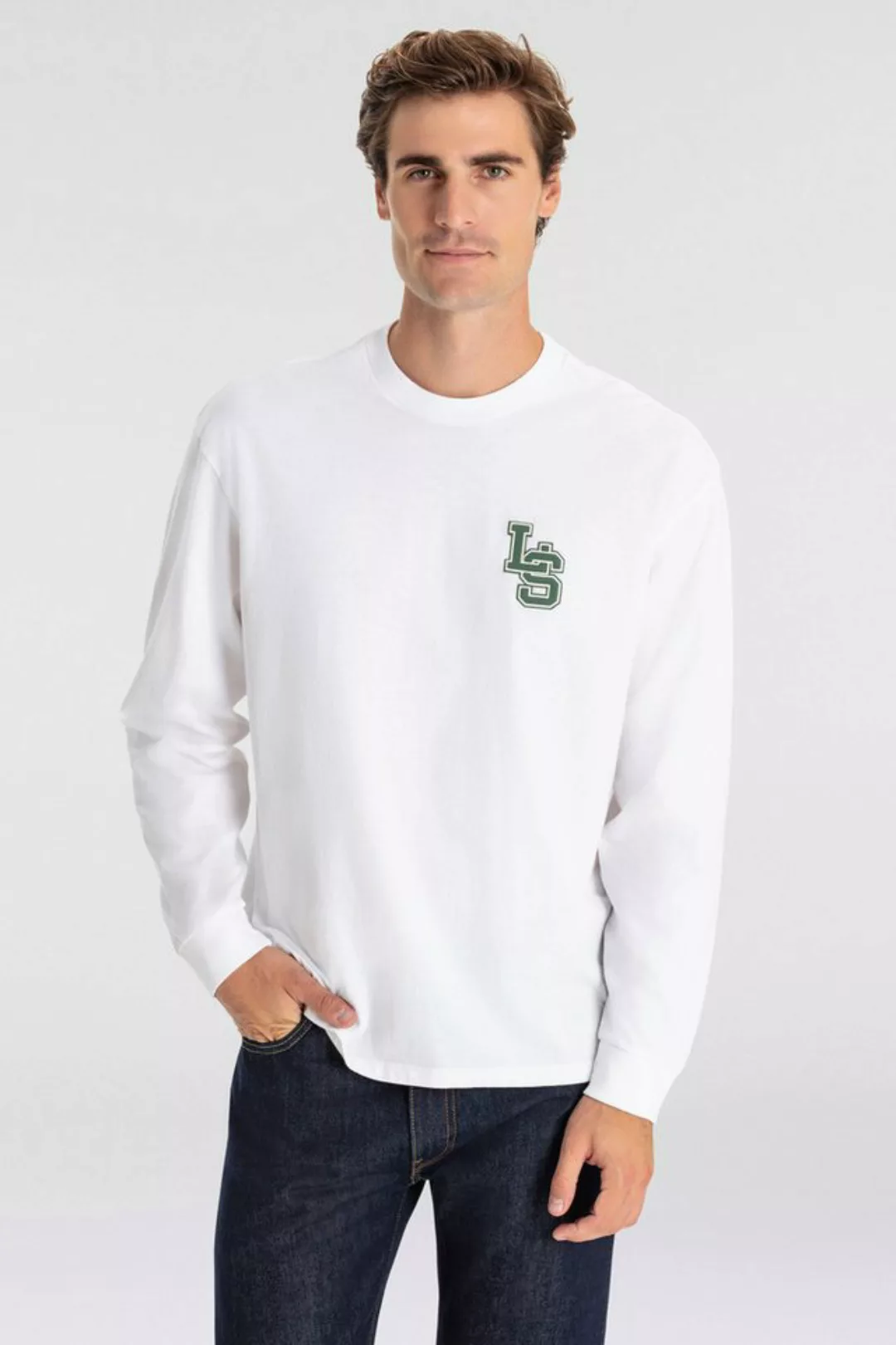 Levi's® Langarmshirt LS CLASSIC RELAXED TEE mit Letterprint/Stickerei auf d günstig online kaufen