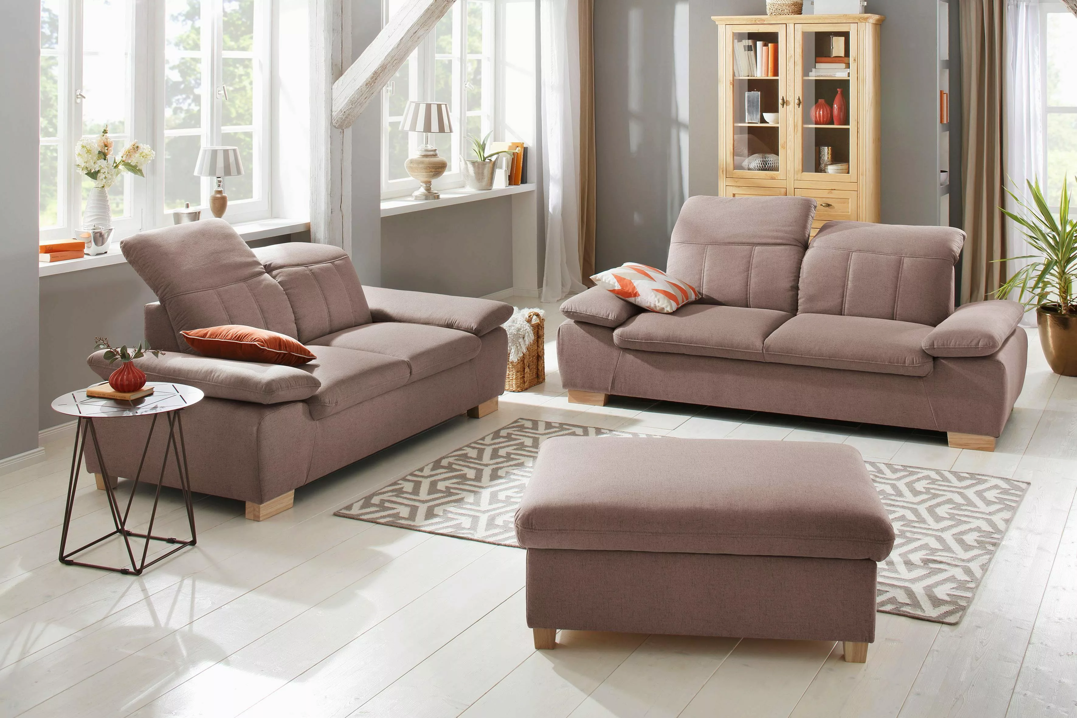 Home affaire 2,5-Sitzer "Bergamo Multifunktions-Couch, elegant und komforta günstig online kaufen