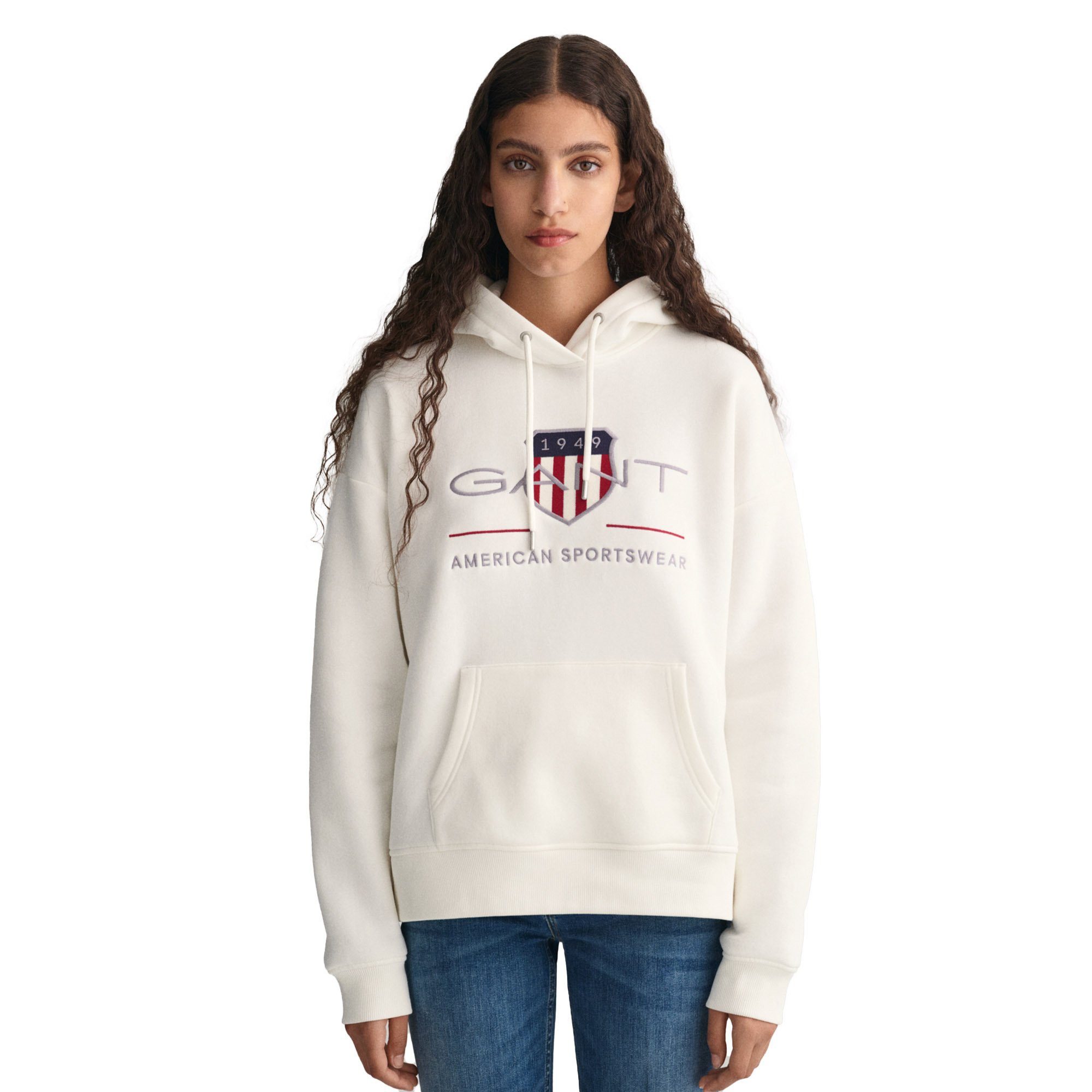 Gant Sweater Damen Sweatshirt Baumwolle günstig online kaufen