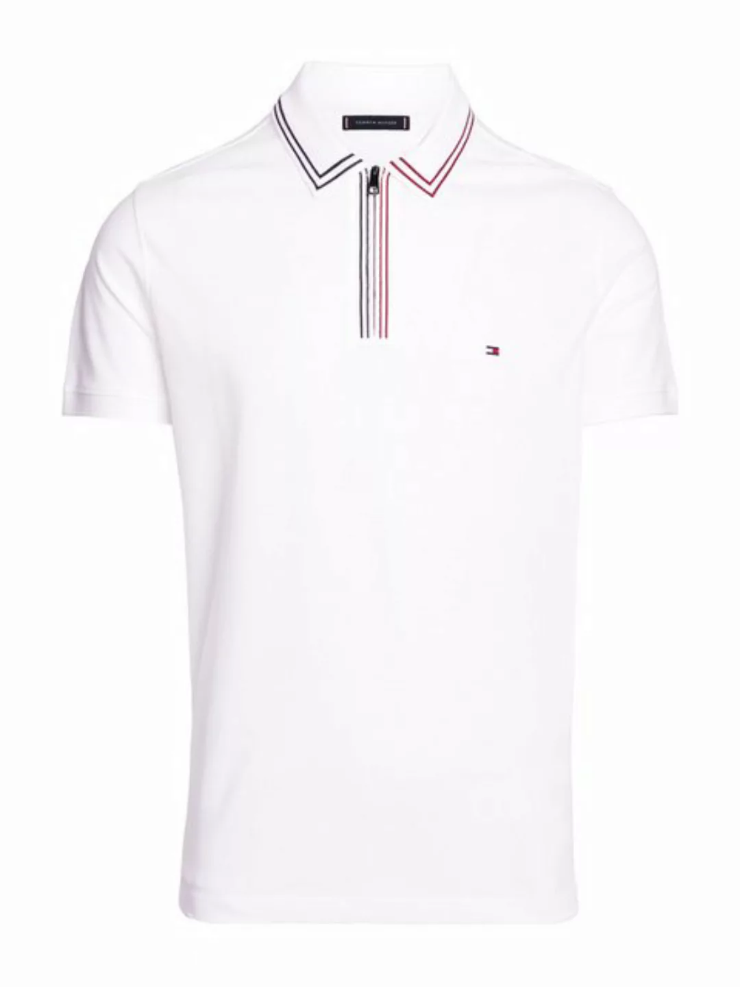 Tommy Hilfiger Poloshirt RWB ZIP PLACKET TIPPING REG POLO mit kontrastfarbe günstig online kaufen