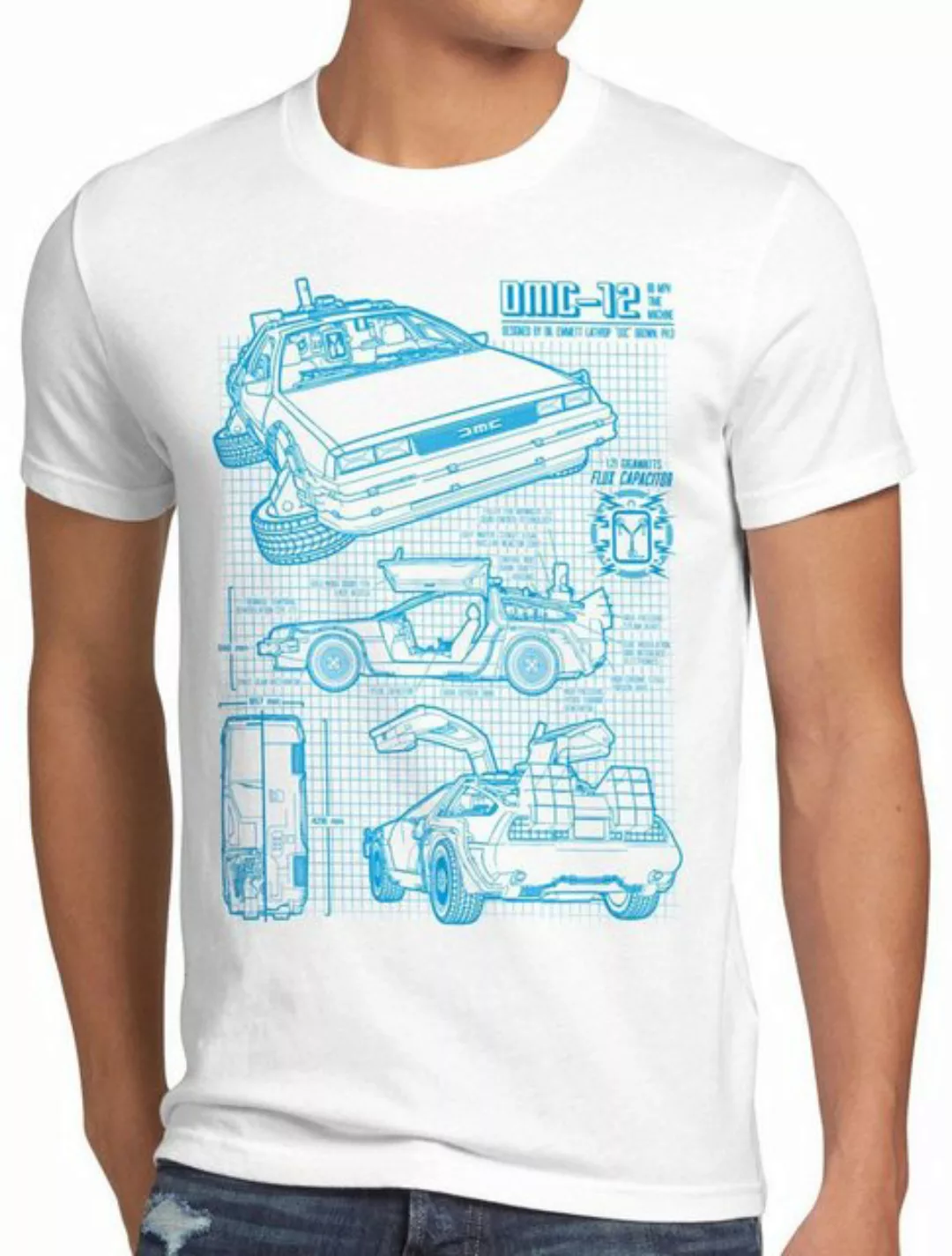 style3 Print-Shirt Herren T-Shirt Delorean DMC-12 zurück zukunft in die to günstig online kaufen