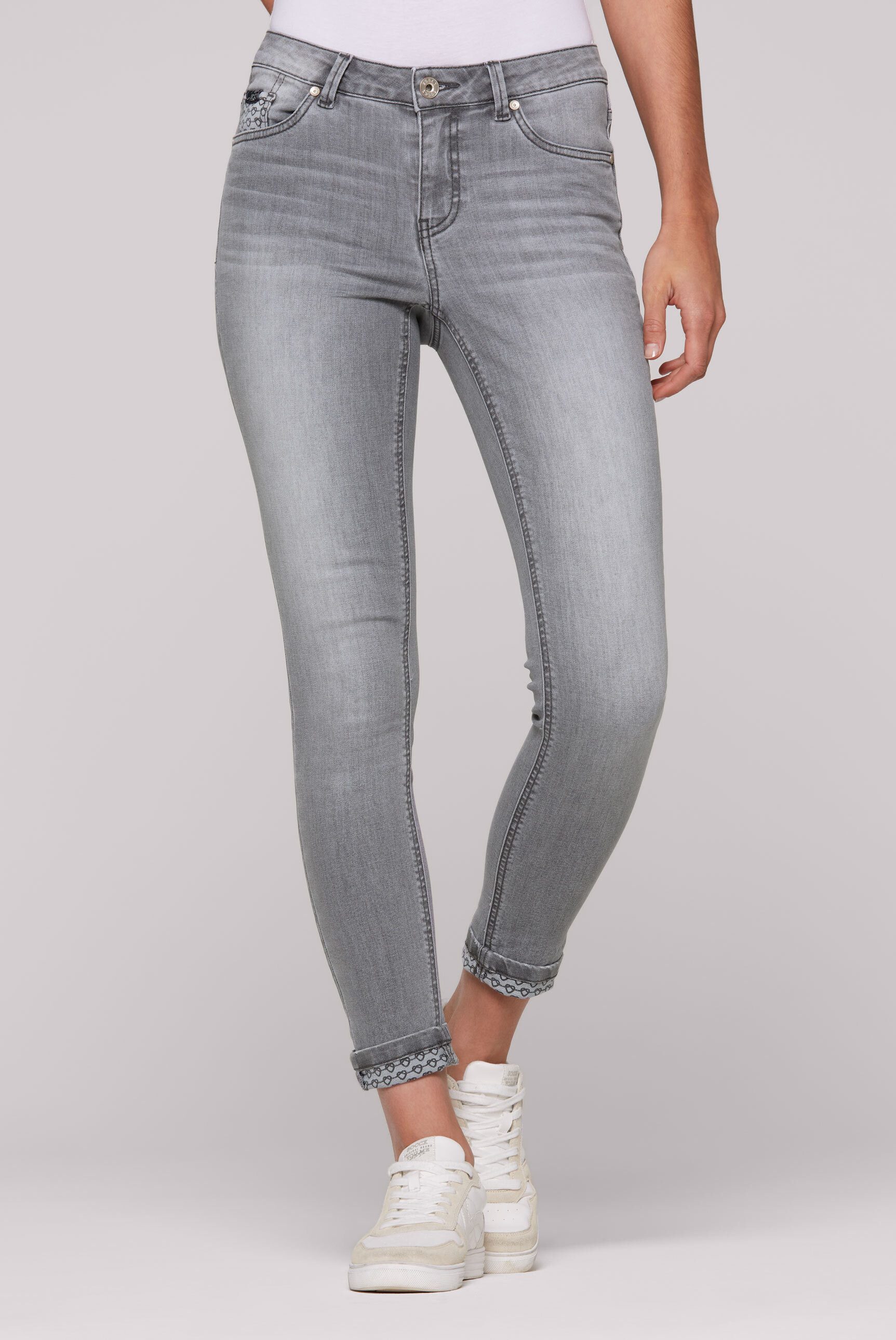 SOCCX Slim-fit-Jeans, mit Turn-Up Saum günstig online kaufen