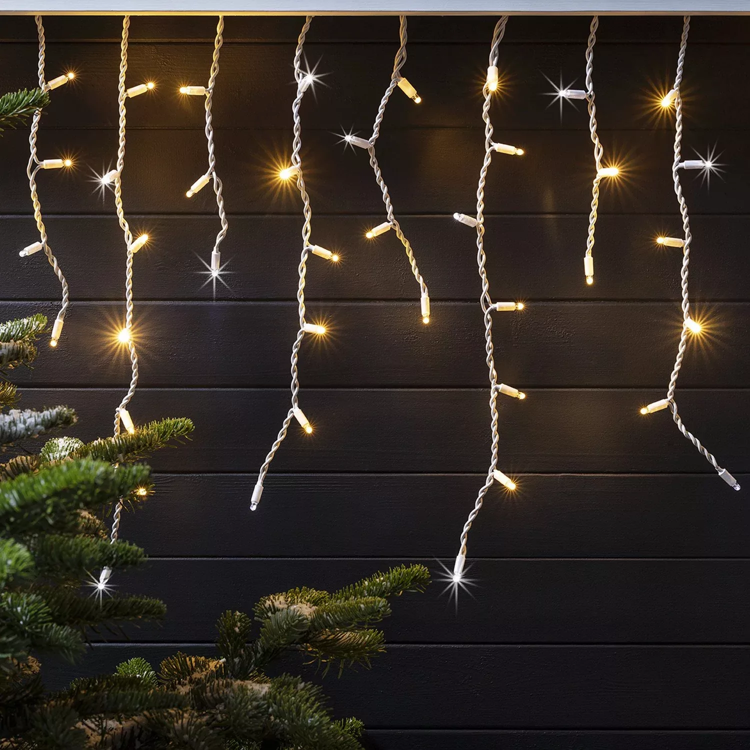 Pro Connect 10m 500er LED Eiszapfen Lichterkette warmweiß Blinkeffekt koppe günstig online kaufen