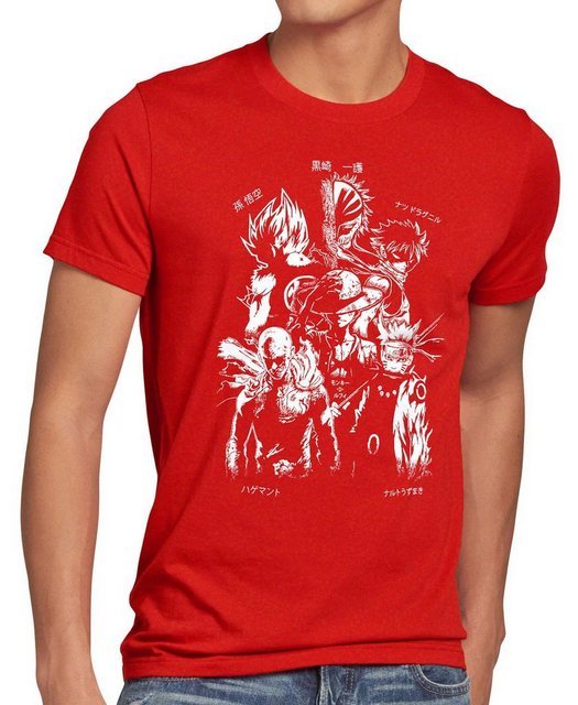 style3 T-Shirt Anime Heroes goku luffy saitama piece son punch dragon fairy günstig online kaufen