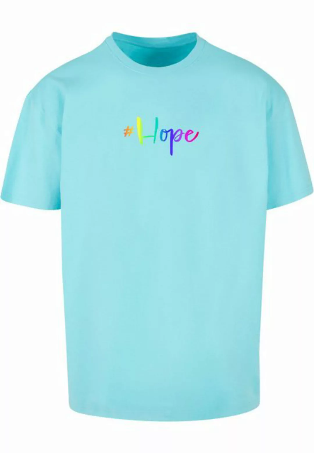 Merchcode T-Shirt Merchcode Herren Hope Rainbow Heavy Oversized Tee (1-tlg) günstig online kaufen