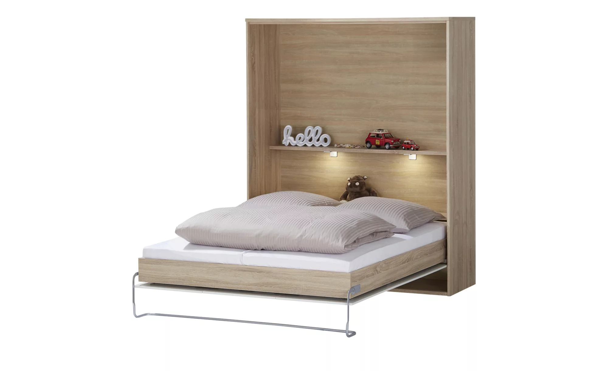 Schrankbett - holzfarben - 173 cm - 211 cm - 60 cm - Betten > Bettgestelle günstig online kaufen