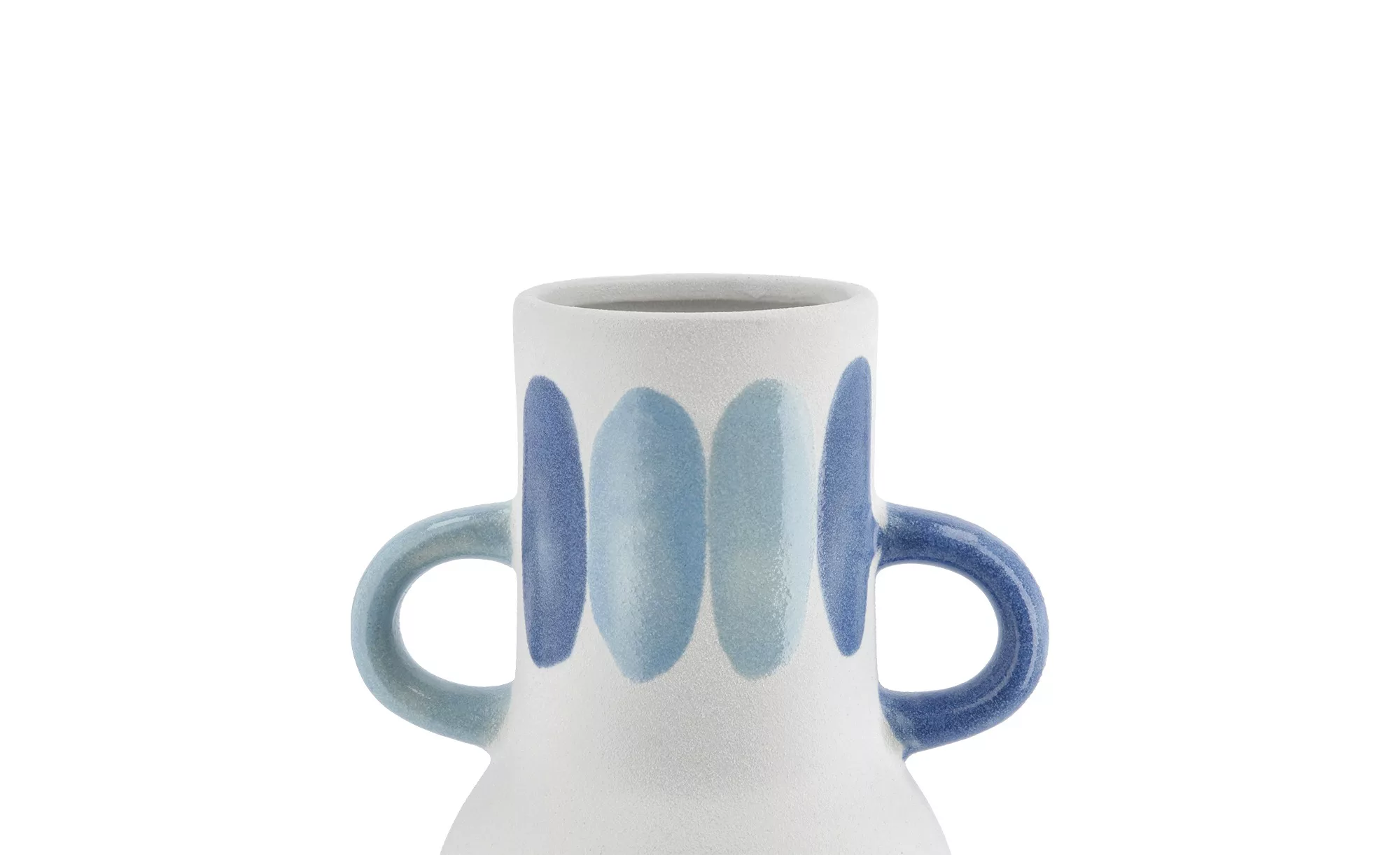 Vase ¦ blau ¦ Steingut ¦ Maße (cm): H: 20  Ø: 15 Accessoires > Vasen - Höff günstig online kaufen