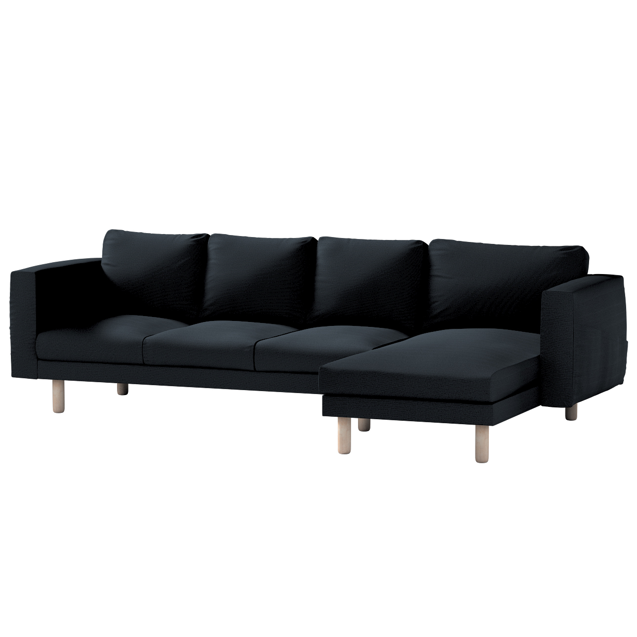Bezug für Norsborg 4-Sitzer Sofa mit Recamiere, anthrazit, Norsborg Bezug f günstig online kaufen