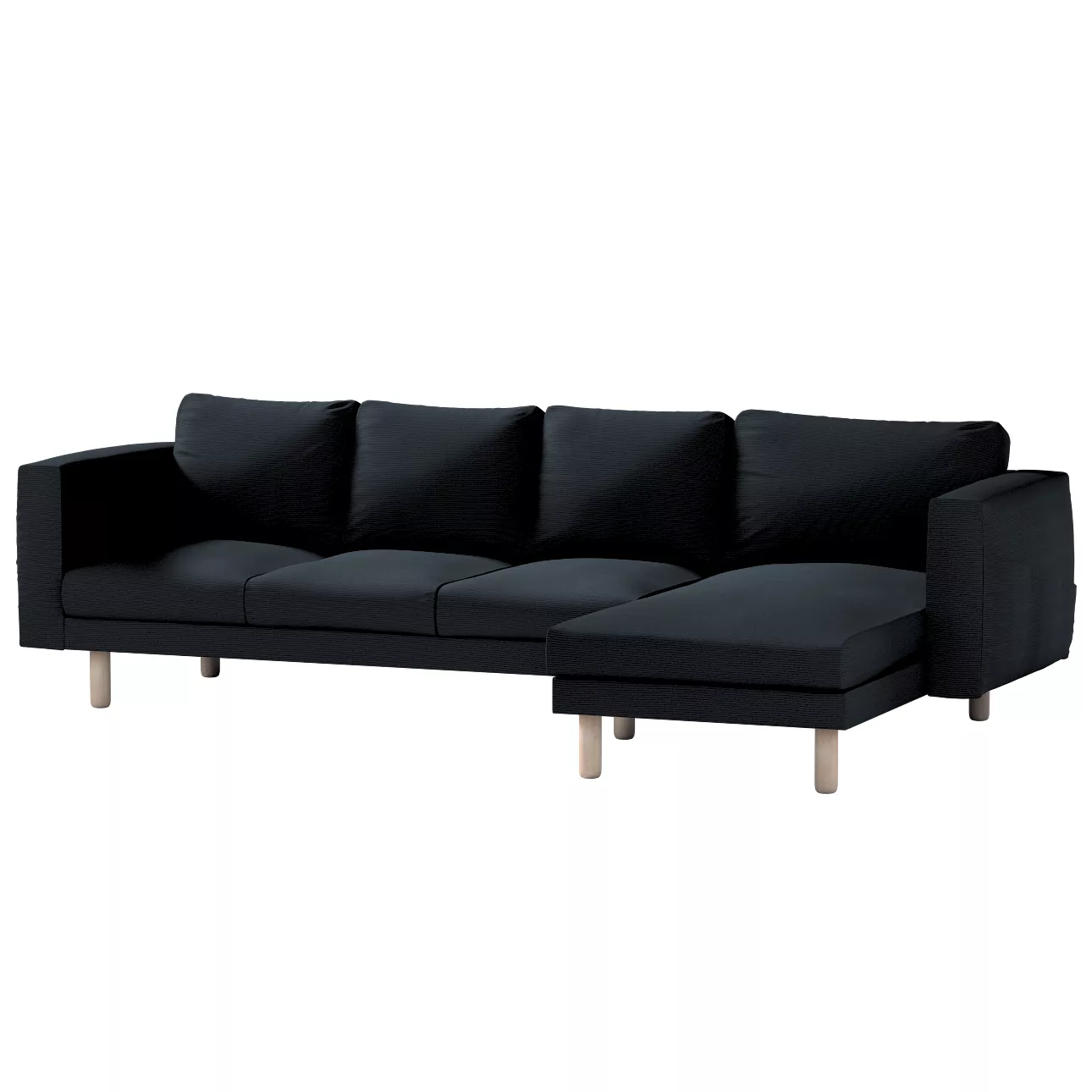 Bezug für Norsborg 4-Sitzer Sofa mit Recamiere, anthrazit, Norsborg Bezug f günstig online kaufen