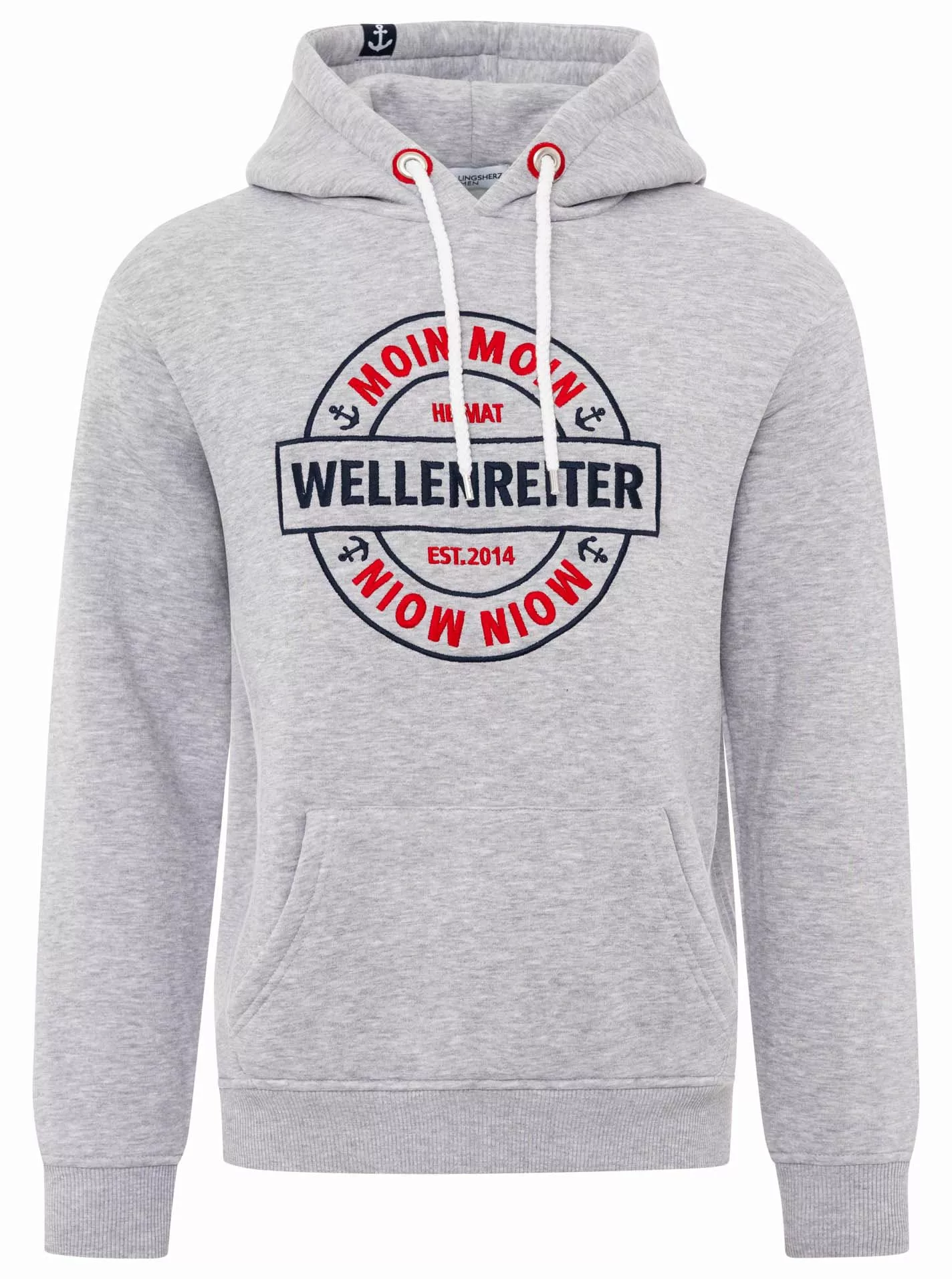 Zwillingsherz Hoodie ""Wellenreiter"", mit Fronttaschen und Kordel günstig online kaufen