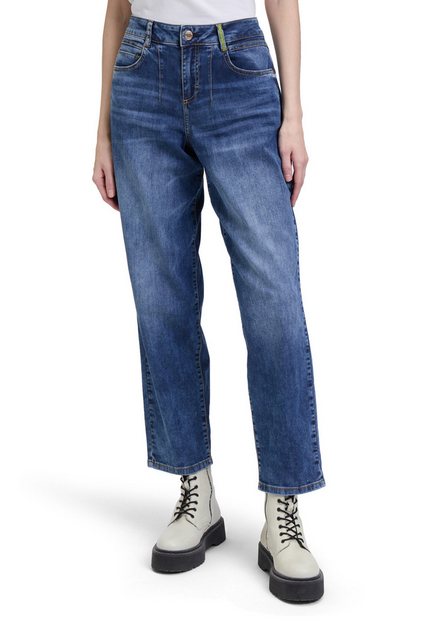 Cartoon Ankle-Jeans Cartoon Used Look-Jeans mit Waschung günstig online kaufen