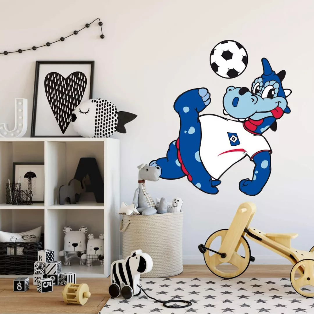 Wall-Art Wandtattoo "Fußball HSV Maskottchen", (Set, 1 St.), selbstklebend, günstig online kaufen