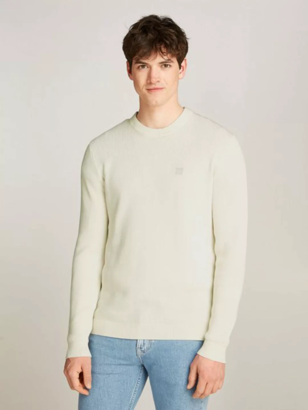 Calvin Klein Jeans Rundhalspullover CK EMBRO BADGE SWEATER günstig online kaufen