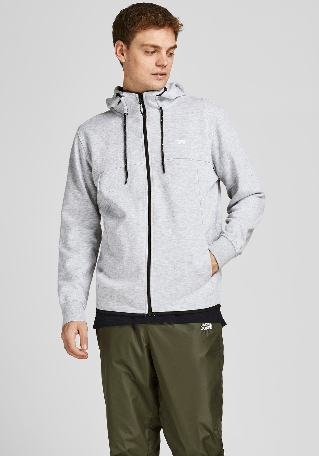 Jack & Jones Herren Zip Hoodie Kapuzenpullover JCOAIR SWEAT ZIP - Regular F günstig online kaufen