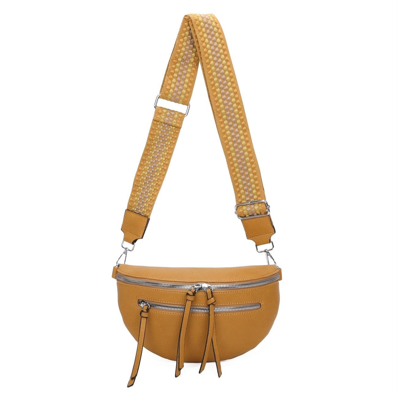 ITALYSHOP24 Schultertasche Damen Gürteltasche Umhängetasche CrossBody günstig online kaufen