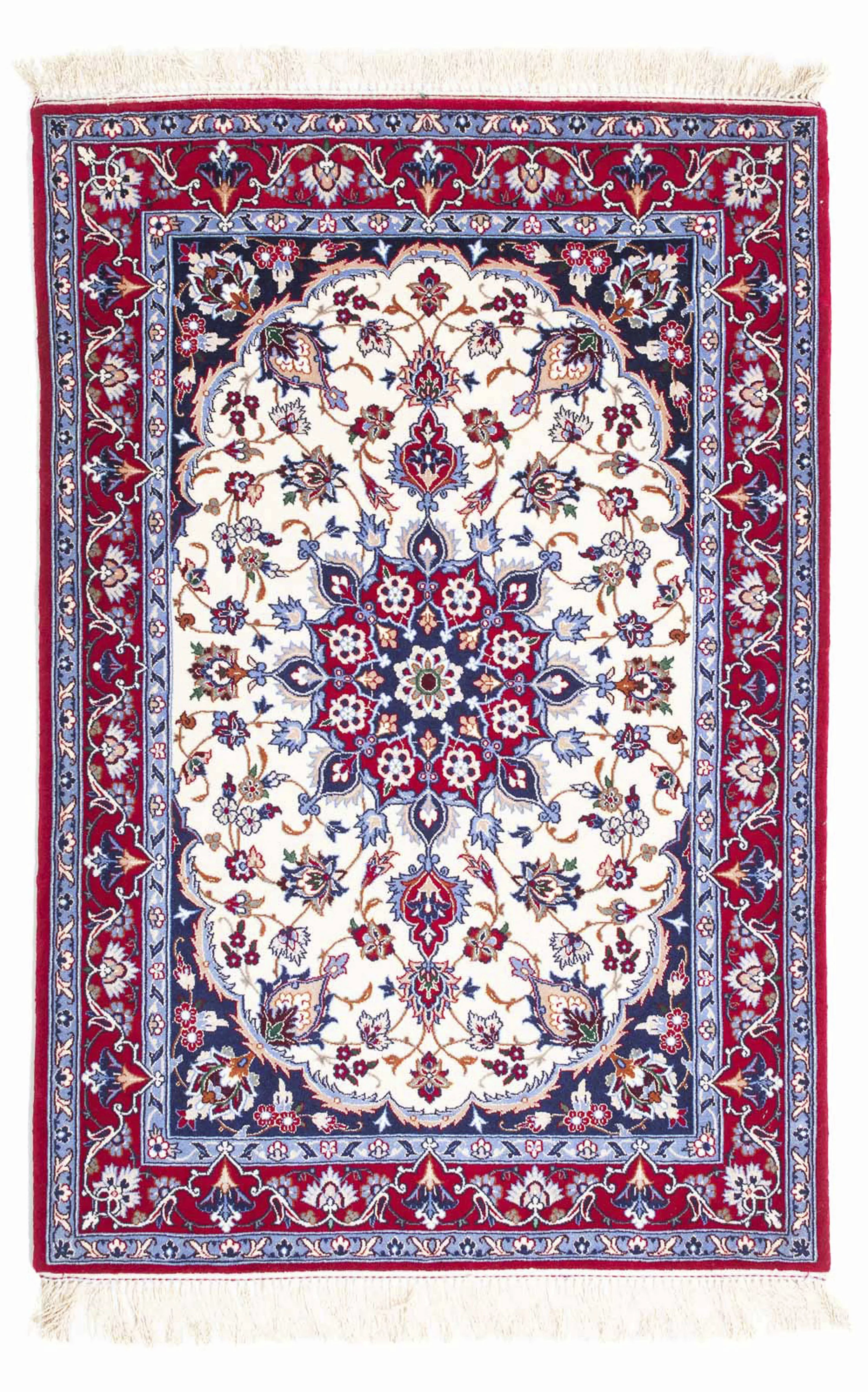 morgenland Orientteppich »Perser - Isfahan - Premium - 128 x 83 cm - beige« günstig online kaufen