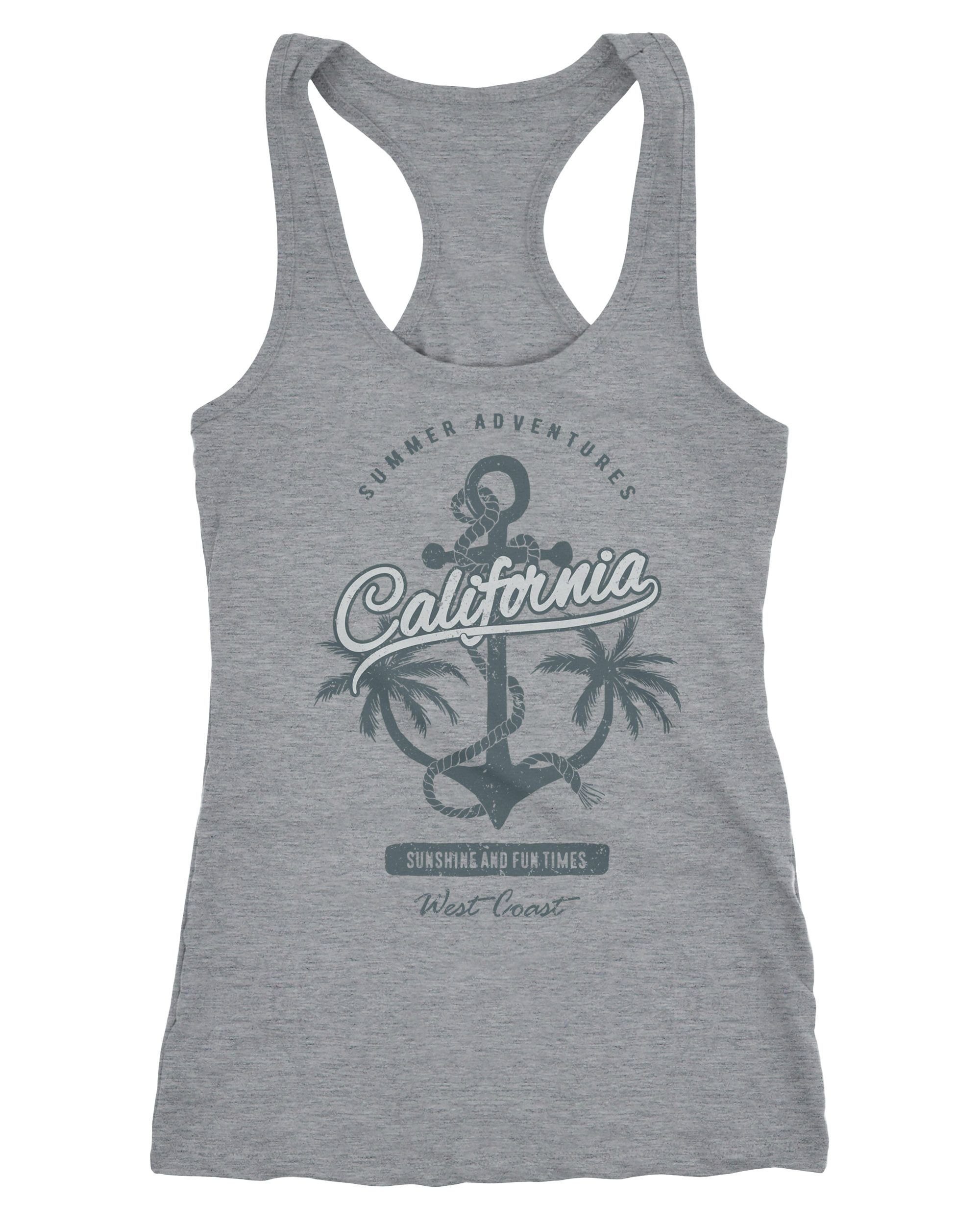 Tanktop Damen Tank-Top Anker Palmen Anchor günstig online kaufen