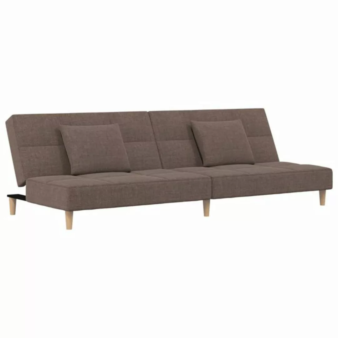 vidaXL Sofa Schlafsofa 2 Sitzer Sofa mit Schlaffunktion mit 2 Kissen, ohne günstig online kaufen