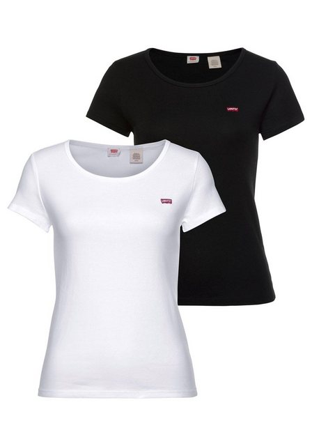 Levi's® T-Shirt Mini-Logo (2-tlg., 2er-Pack) mit kleiner Markenlogo-Sticker günstig online kaufen