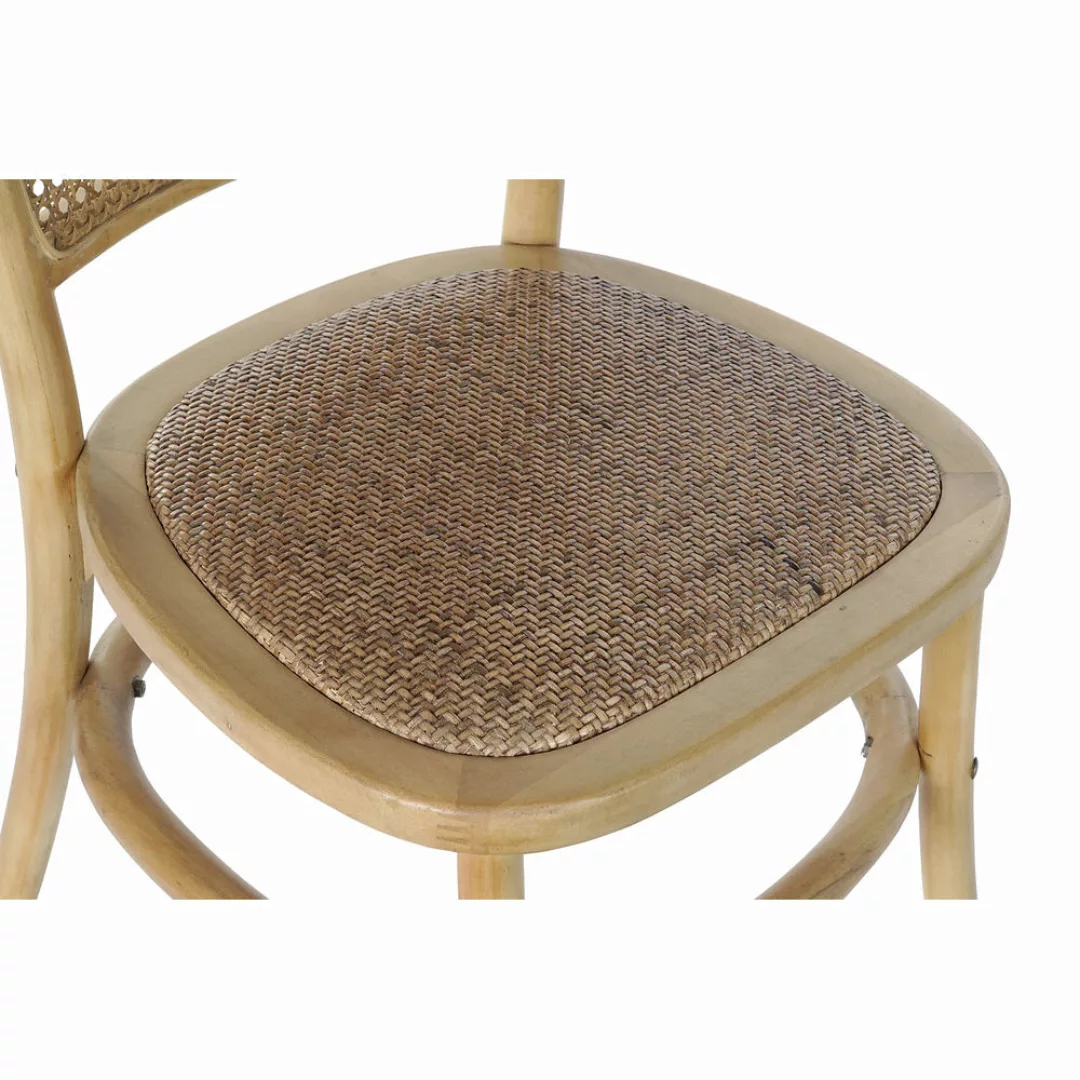 Esszimmerstuhl Dkd Home Decor Rattan Birke (44 X 49 X 87 Cm) günstig online kaufen