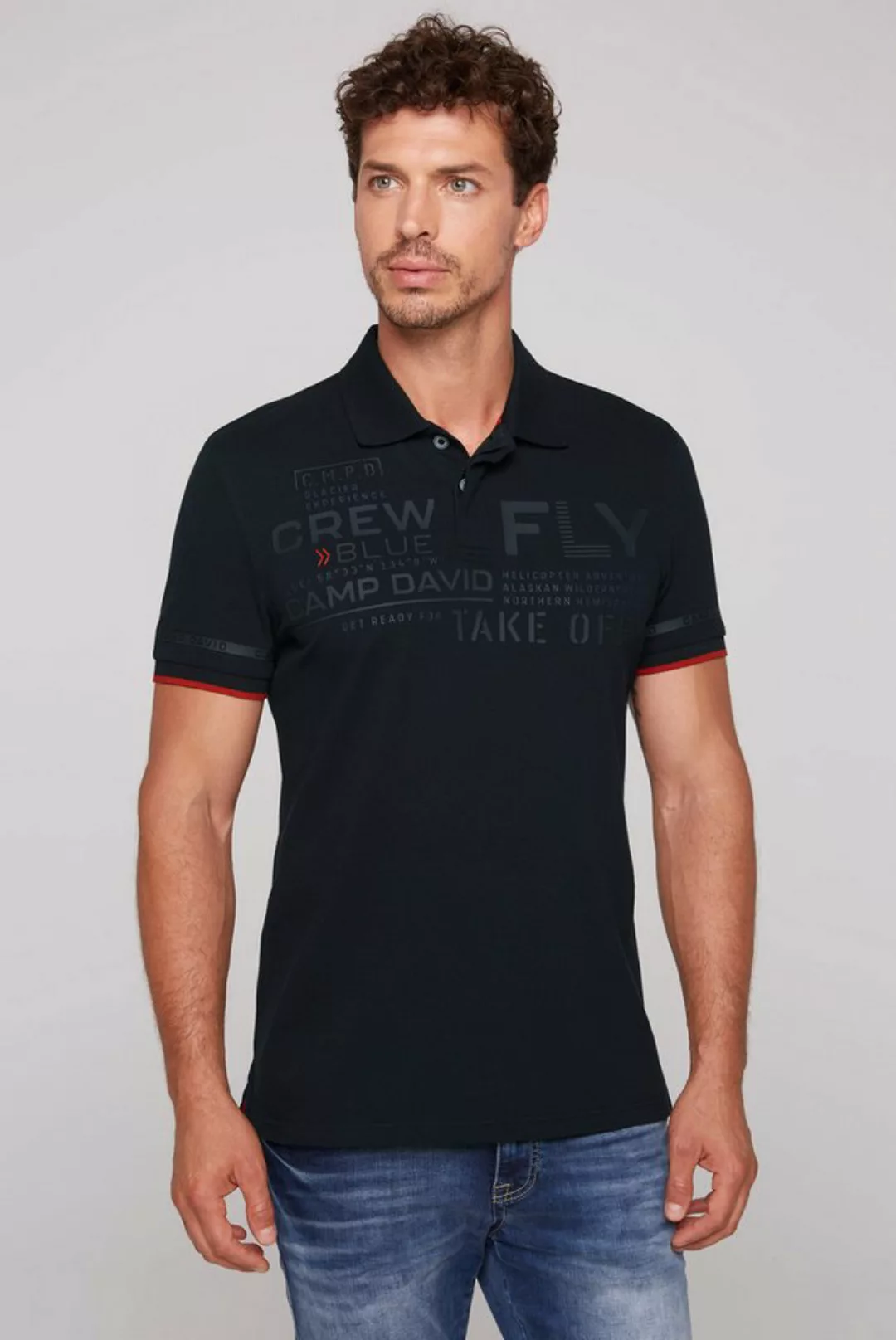 CAMP DAVID Poloshirt mit Baumwolle günstig online kaufen