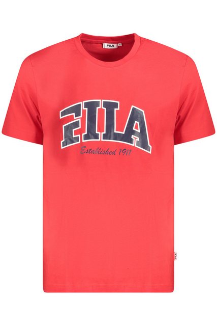 Fila T-Shirt Herren Kurzarm T-Shirt - Rot, Regular Fit mit günstig online kaufen